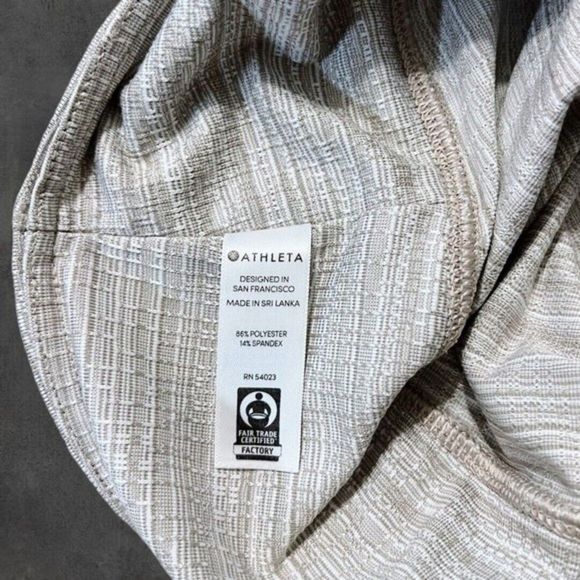 Athleta Women Ankle Skinny Legging Mid Rise Elastic Waist‎ Beige Size XS Pocket - Picture 7 of 9